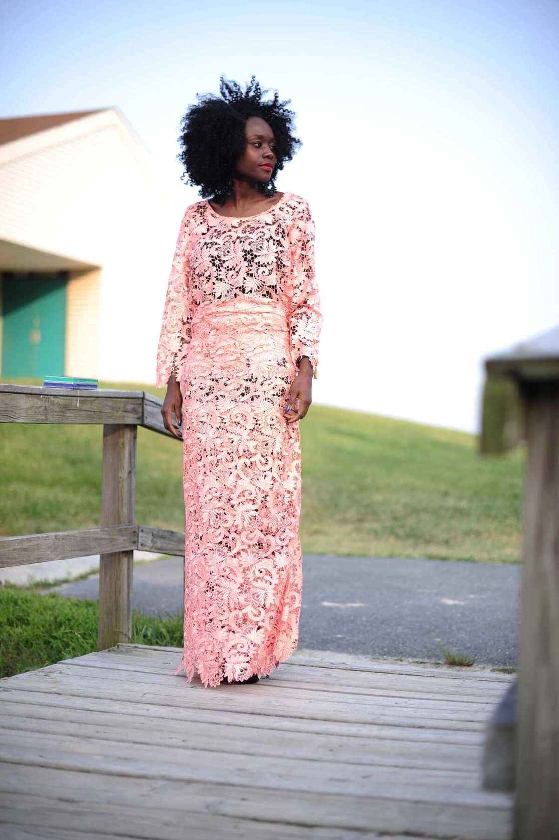 Lace skirt and blouse styles