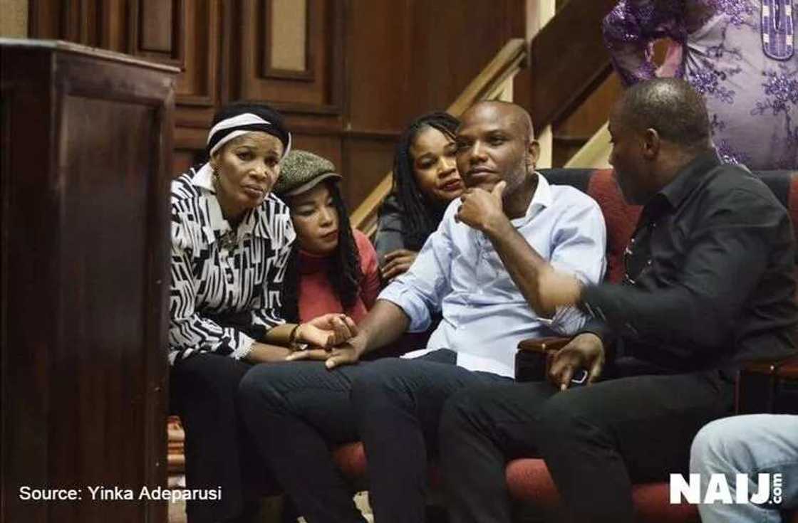 Heavy Security Presence In Court For Nnamdi Kanu's Arraignment Heavy Security Presence In Court For Nnamdi Kanu's Arraignment
