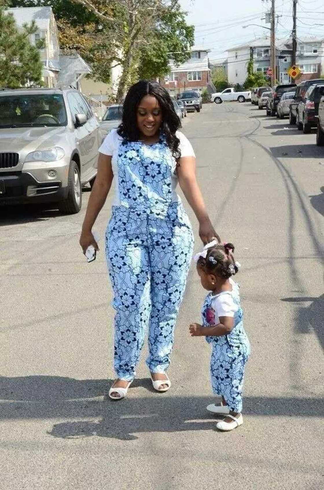 Ankara jumpsuits for mother and daughter Ankara jumpsuits for mother and daughter