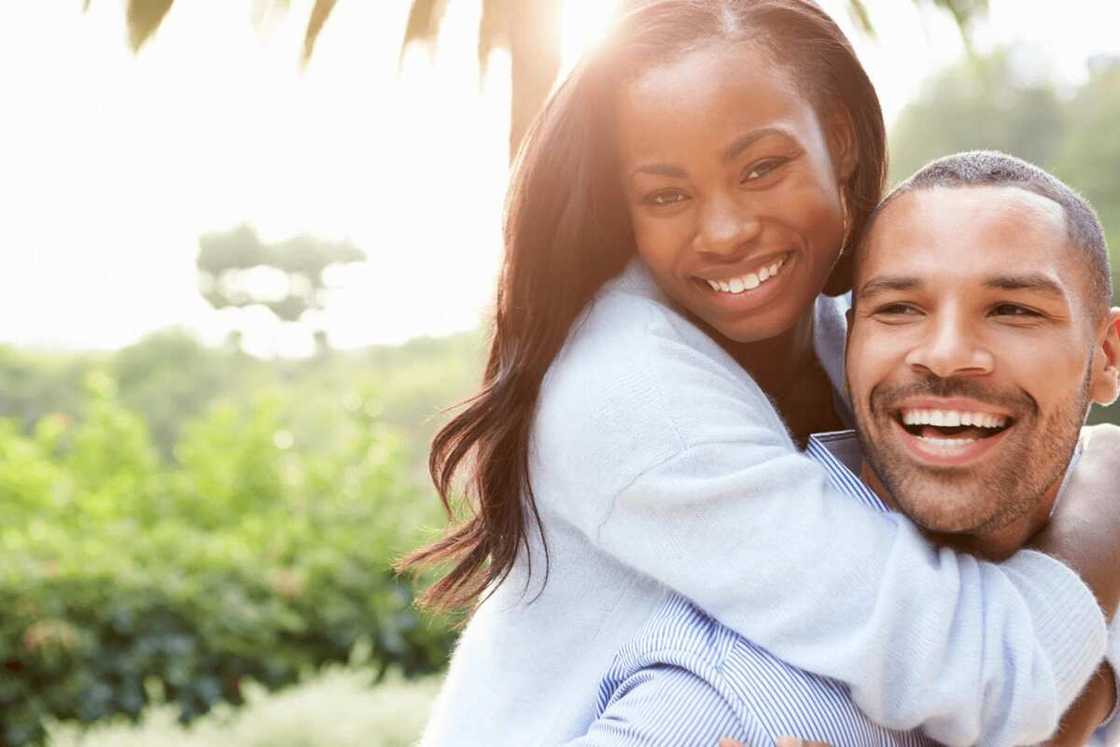 Happy black couple