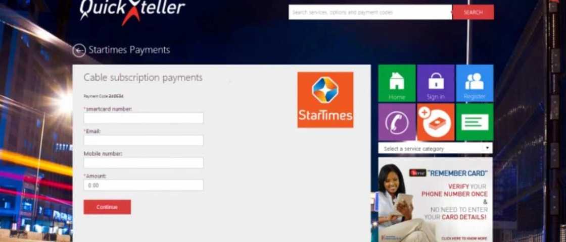 QuickTeller DStv, GoTv & StarTimes payment guide QuickTeller DStv, GoTv & StarTimes payment guide