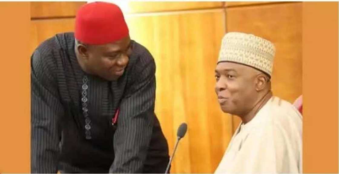 Yanzu-Yanzu: Saraki da Ekweremadu suna ganawa da shugabanin kudu Yanzu-Yanzu: Saraki da Ekweremadu suna ganawa da shugabanin kudu