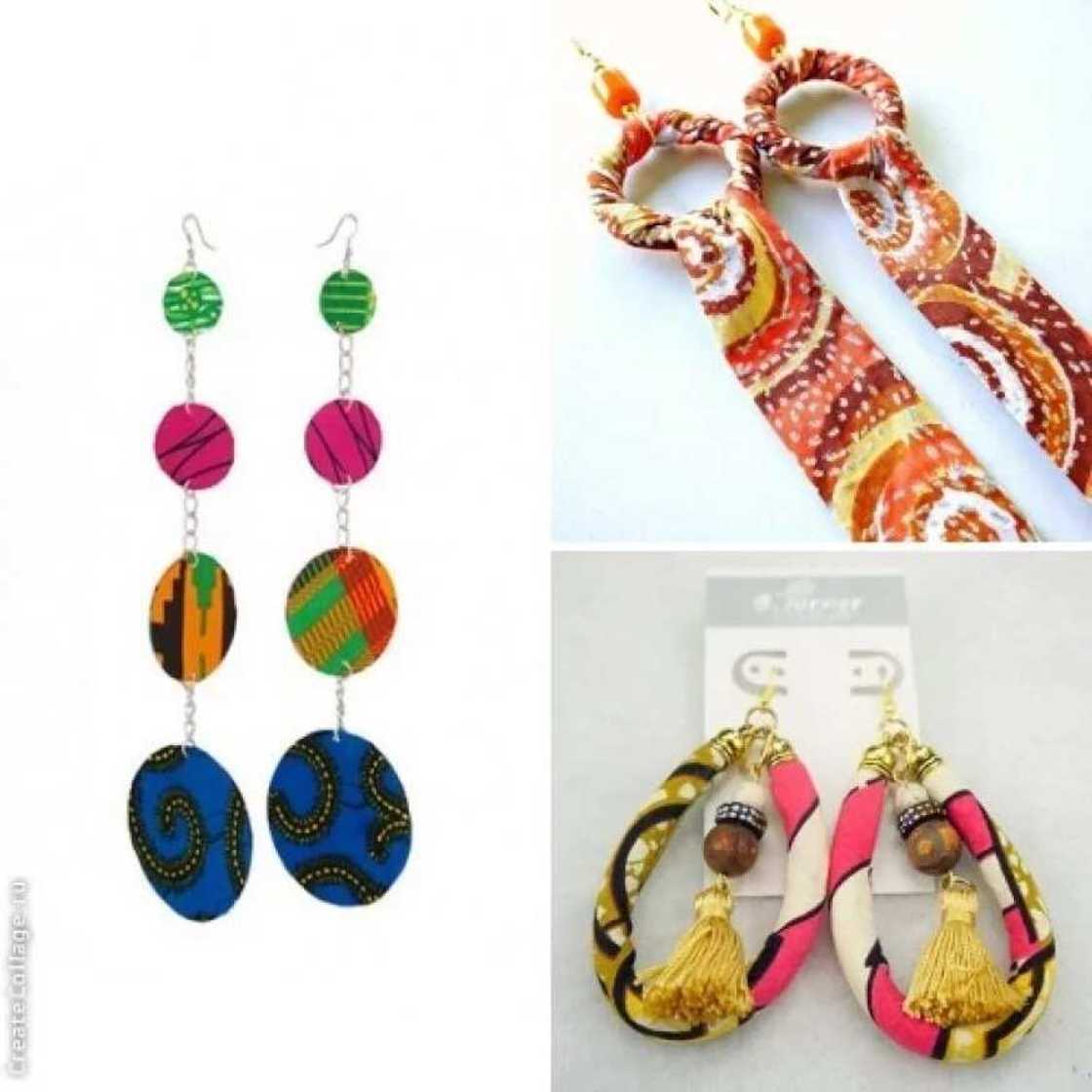 Ankara earrings variants Ankara earrings variants