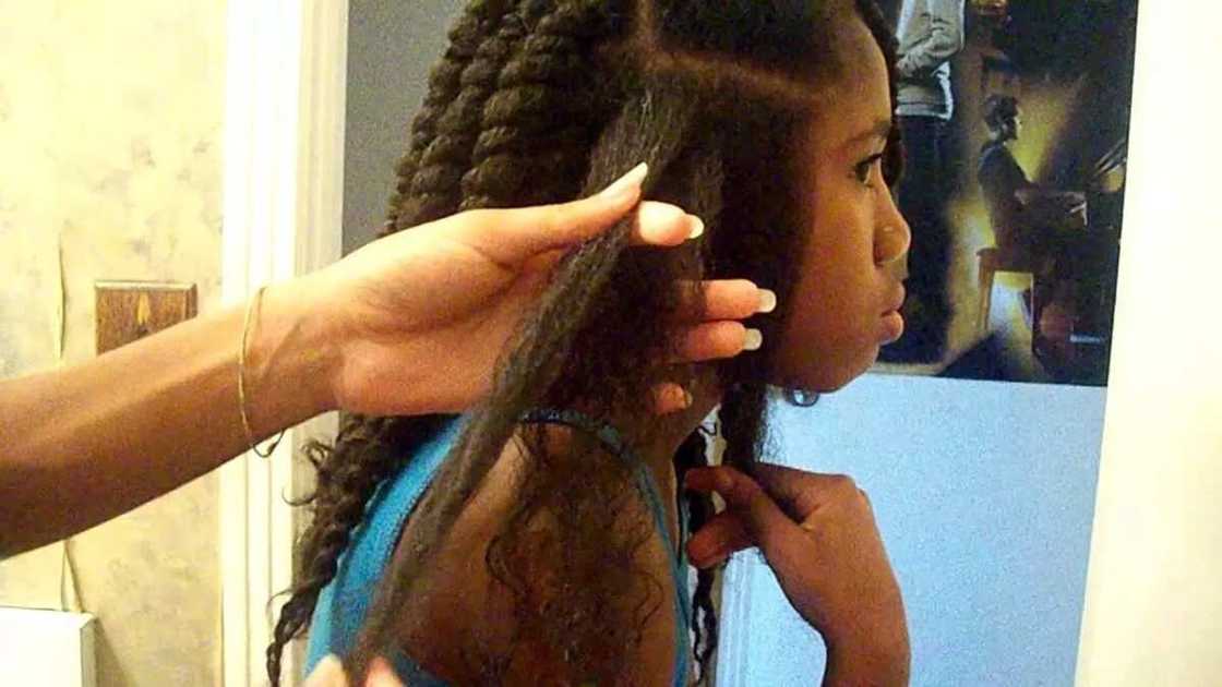 Long hair twisting Long hair twisting