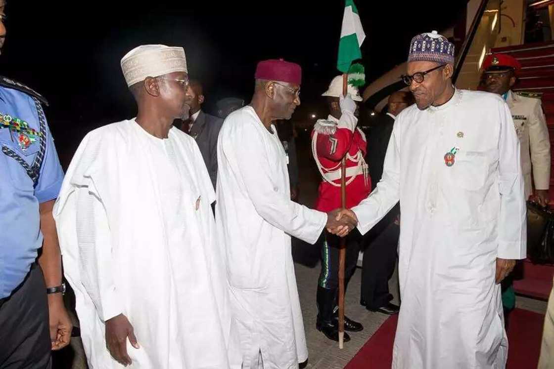 Muhammadu Buhari Returns From South Africa Muhammadu Buhari Returns From South Africa