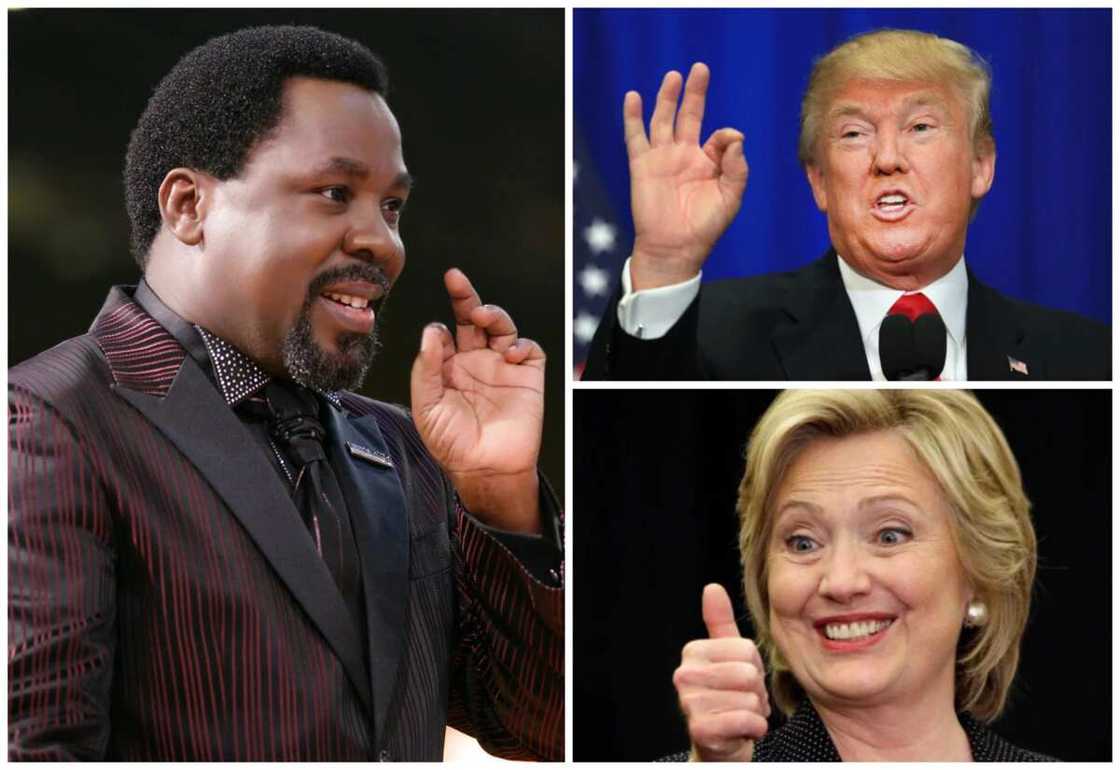 TB Joshua predicts Hillary Clinton as winner of US election TB Joshua predicts Hillary Clinton as winner of US election
