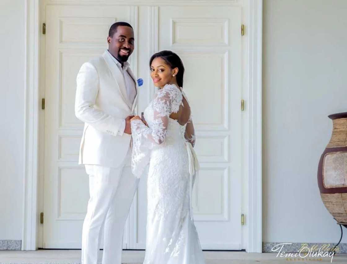 Derin and Xerona on their wedding day Derin and Xerona on their wedding day