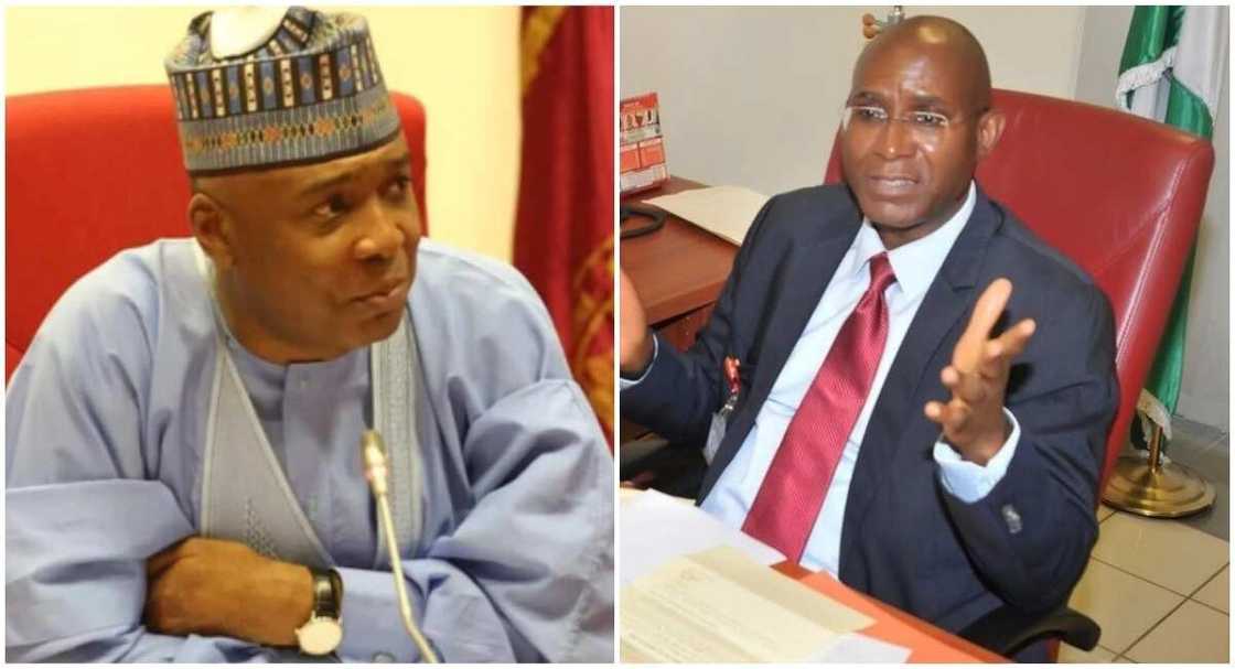 Saraki ga ji uwar bari, ya biya Omo-Agege hakkinsa Saraki ga ji uwar bari, ya biya Omo-Agege hakkinsa