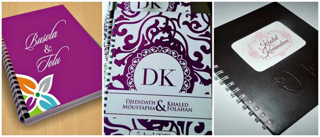 Minimalism in the wedding jotter decoration Minimalism in the wedding jotter decoration