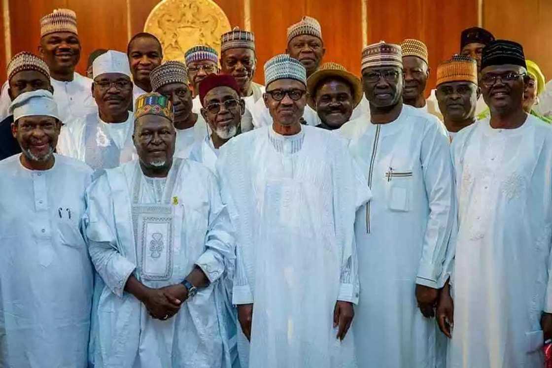 Shugabanin kungiyar masoya Buhari sun kai ziyara fadar gwamnati, kalli hotuna