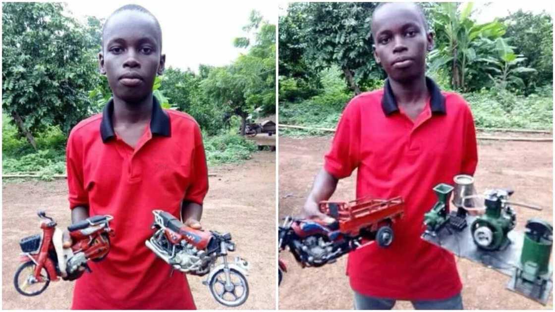 Hikima! Wani yaro ya kera babur daga karafan bola a Arewacin Najeriya Hikima! Wani yaro ya kera babur daga karafan bola a Arewacin Najeriya