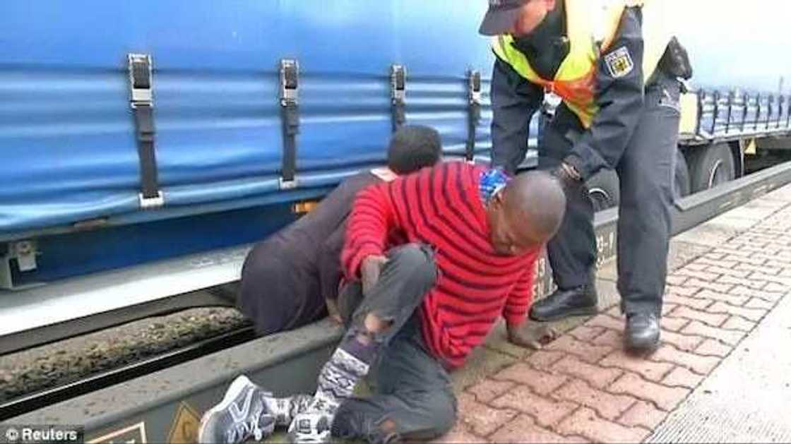 There were reportedly seven adults and five minors under the train. Photo credit: Reuters There were reportedly seven adults and five minors under the train. Photo credit: Reuters