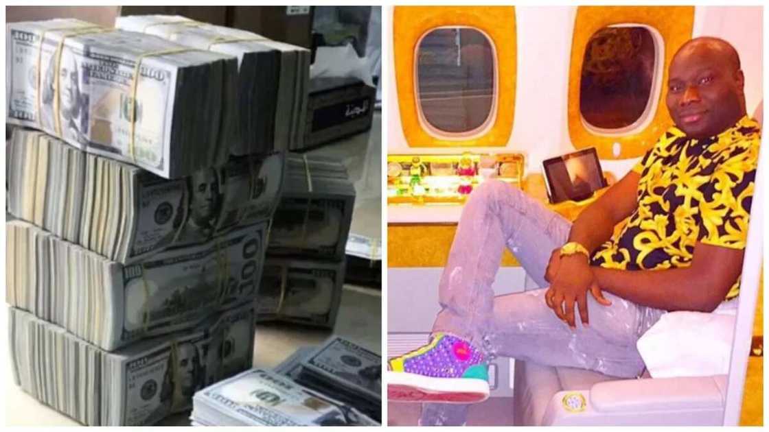 Lagos big boy and owner of Mompha Bureau De Change, Ismaila flaunts N480m cash on Instagram (photo/video) Lagos big boy and owner of Mompha Bureau De Change, Ismaila flaunts N480m cash on Instagram (photo/video)