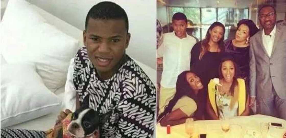 Meet billionaire Femi Otedola’s only male child Fewa