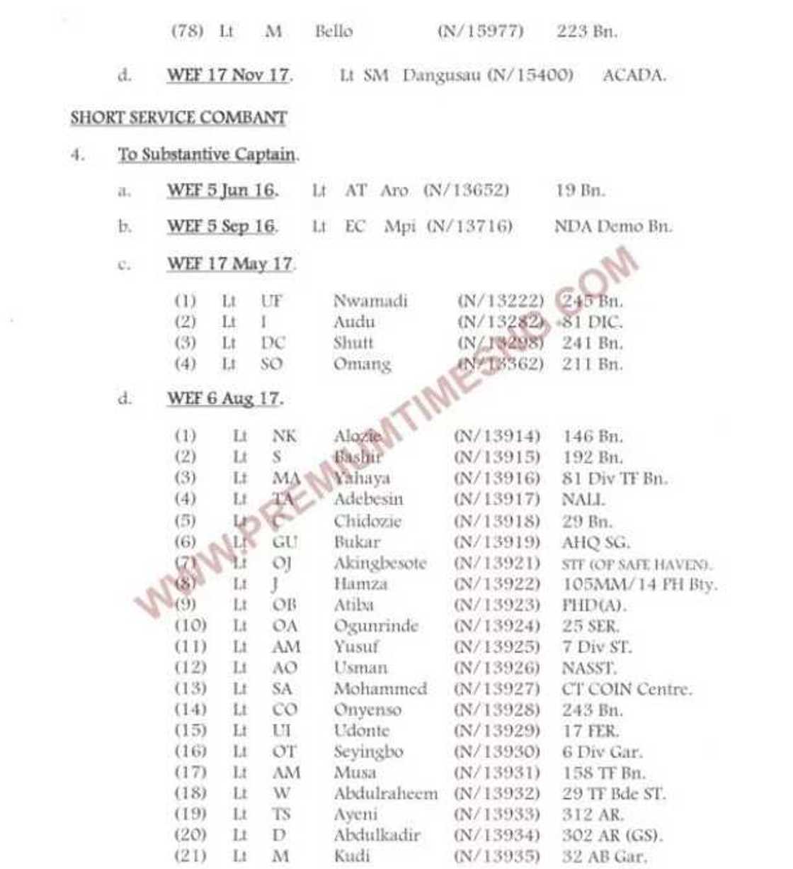 Nigerian Army announces promotion, 468 officers affected Nigerian Army announces promotion, 468 officers affected