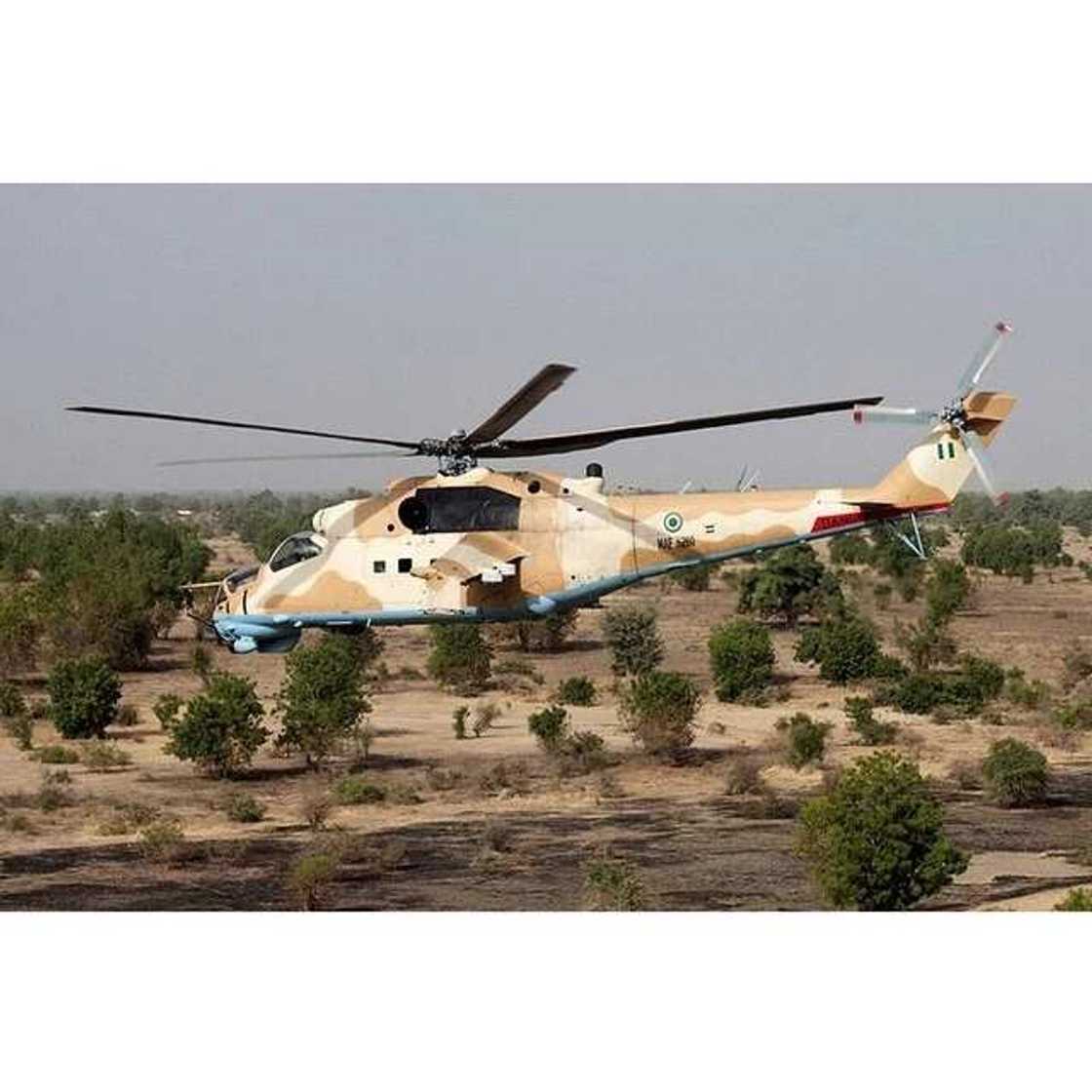 NAF Use Weaponised Helicopters Against Boko Haram