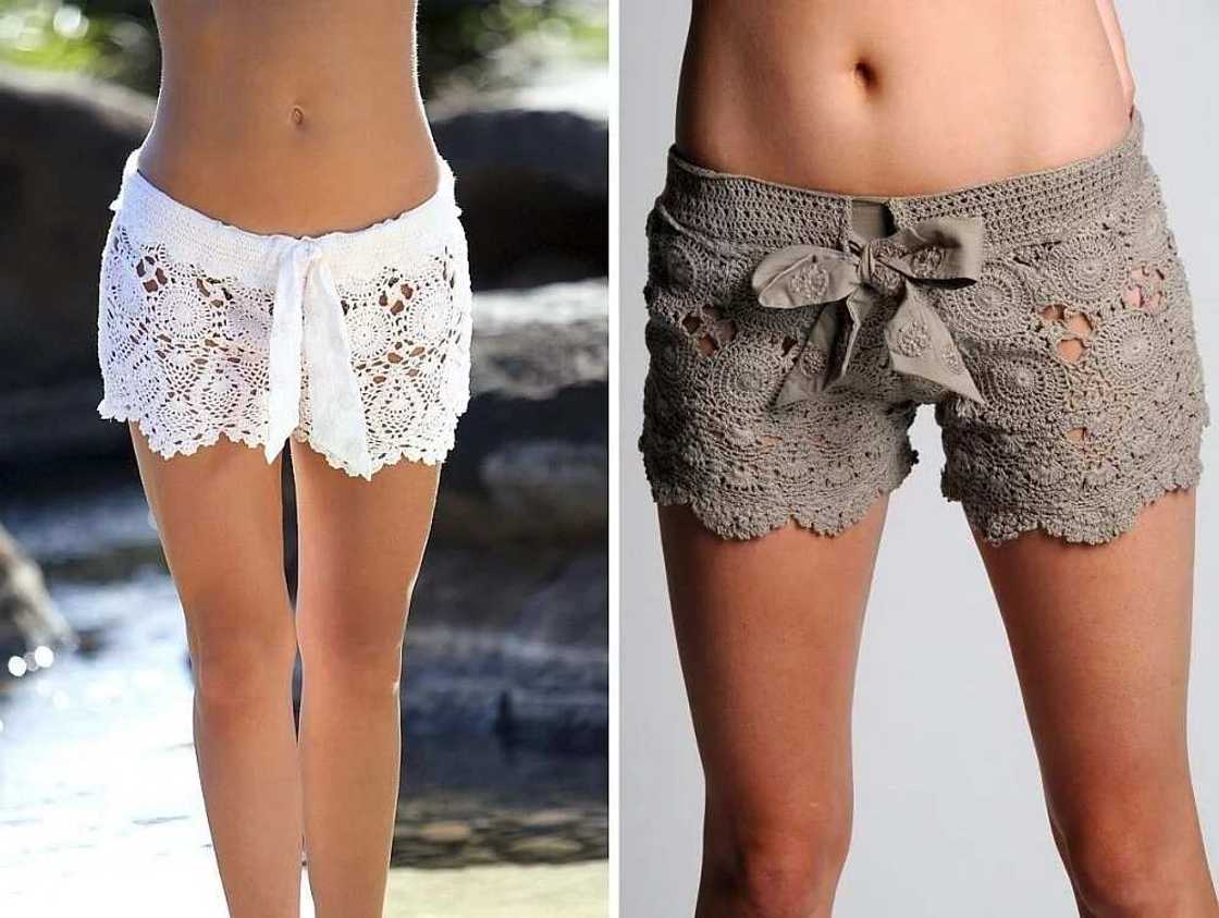 Lace bum shorts Lace bum shorts