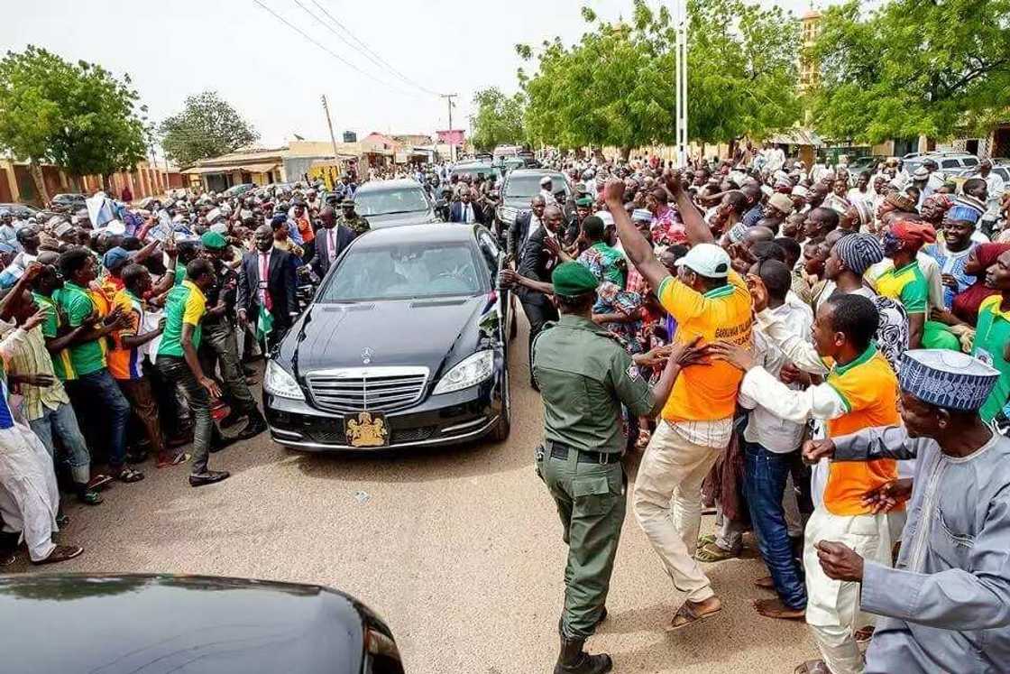 Hotunan kyakkyawan tarban da Buhari ya samu yau a Katsina