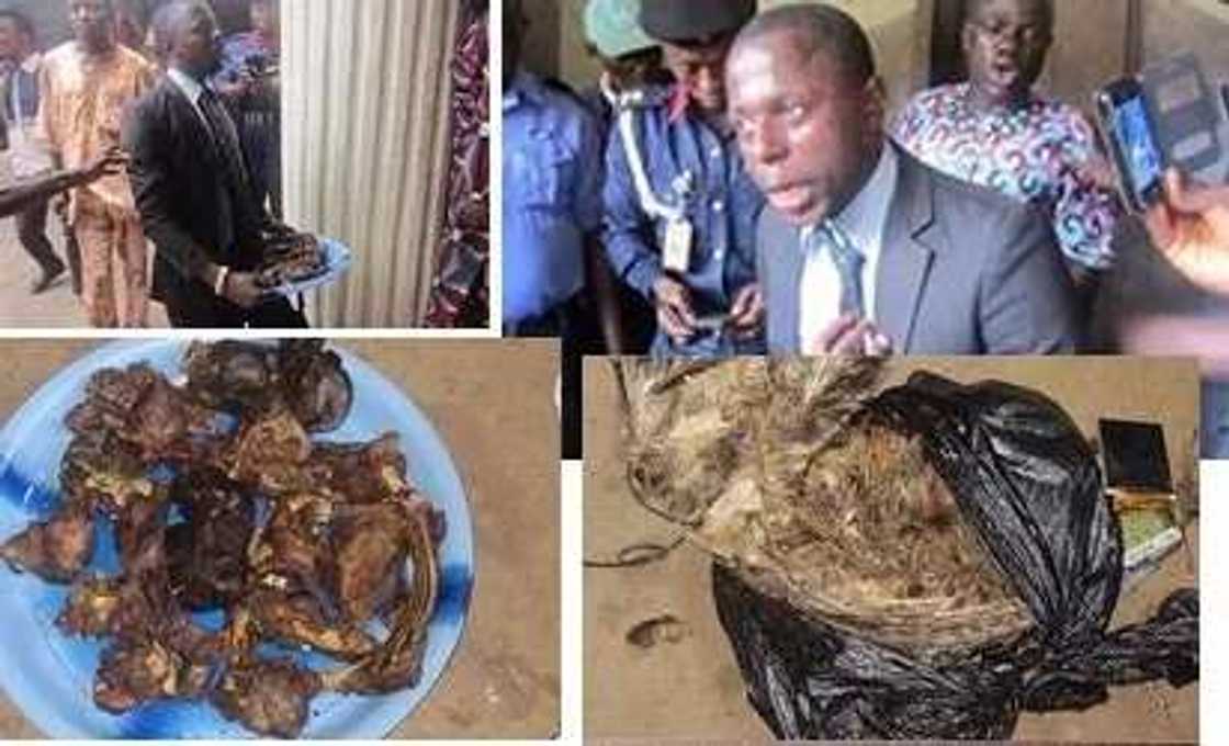 Winners Chapel pastor caught with suspected human meat Winners Chapel pastor caught with suspected human meat