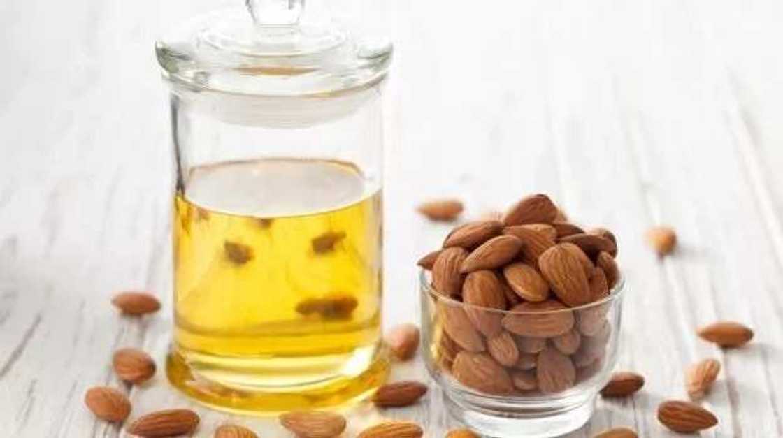 almond oil glass almond oil glass