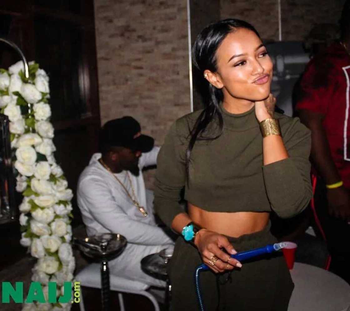 Chris Brown's Ex Karrueche Tran Parties In Abuja (PHOTOS)