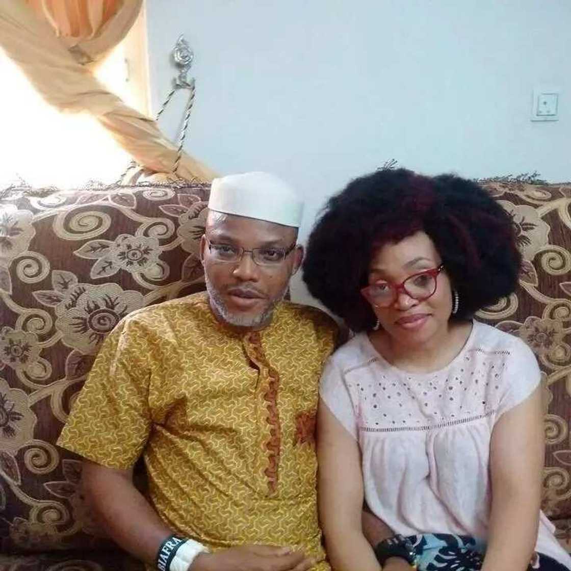 Nnamdi Kanu's wife storms Nigeria (photos) Nnamdi Kanu's wife storms Nigeria (photos)