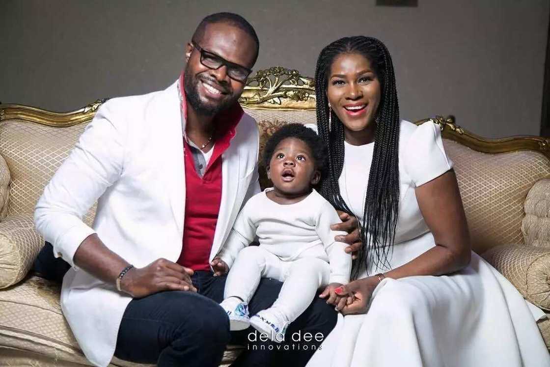 Stephanie Okereke and her family Stephanie Okereke and her family
