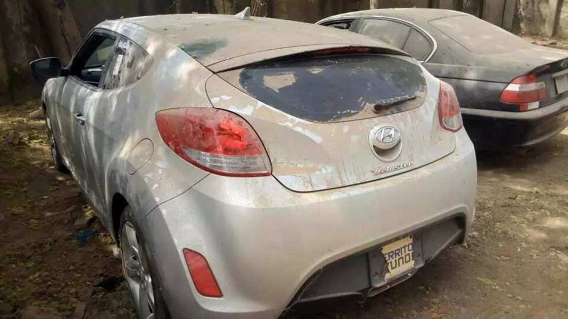 Some of the cars recovered