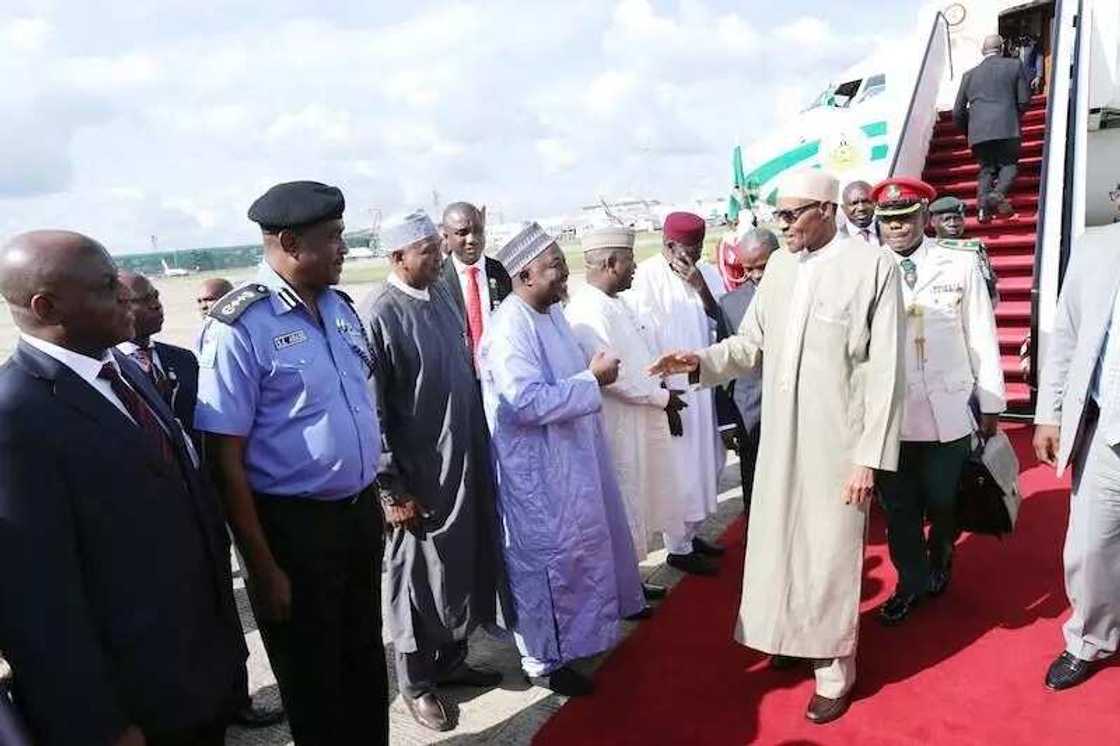 Photos: Buhari Returns To Nigeria