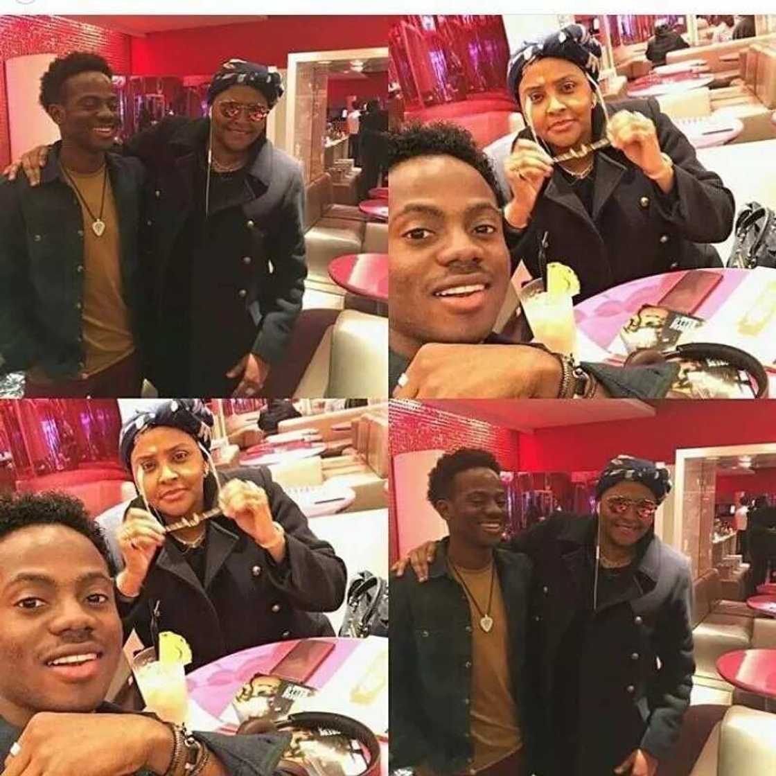 Anga Korede Bello tare da Gumsu Sani Abacha