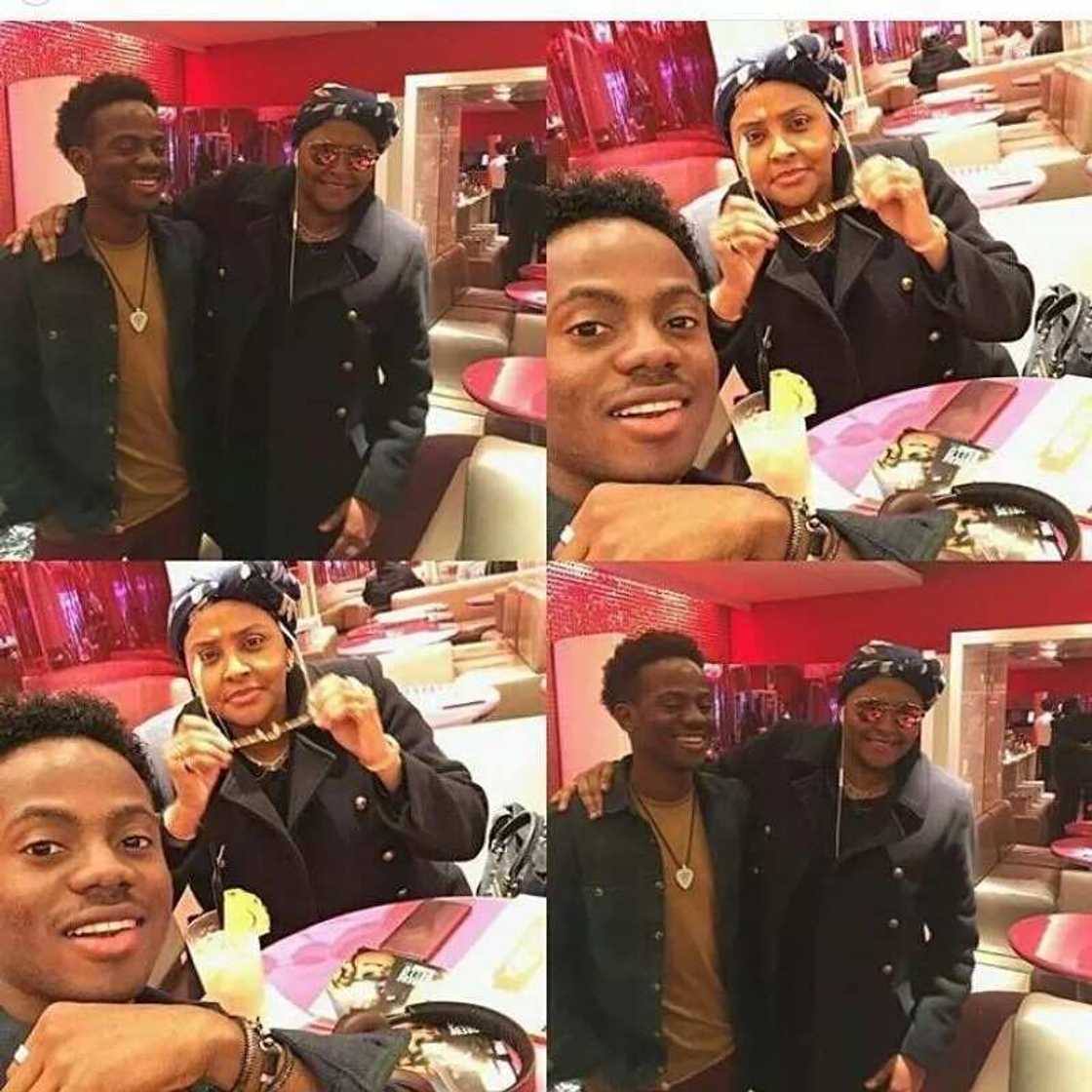Anga Korede Bello tare da Gumsu Sani Abacha Anga Korede Bello tare da Gumsu Sani Abacha