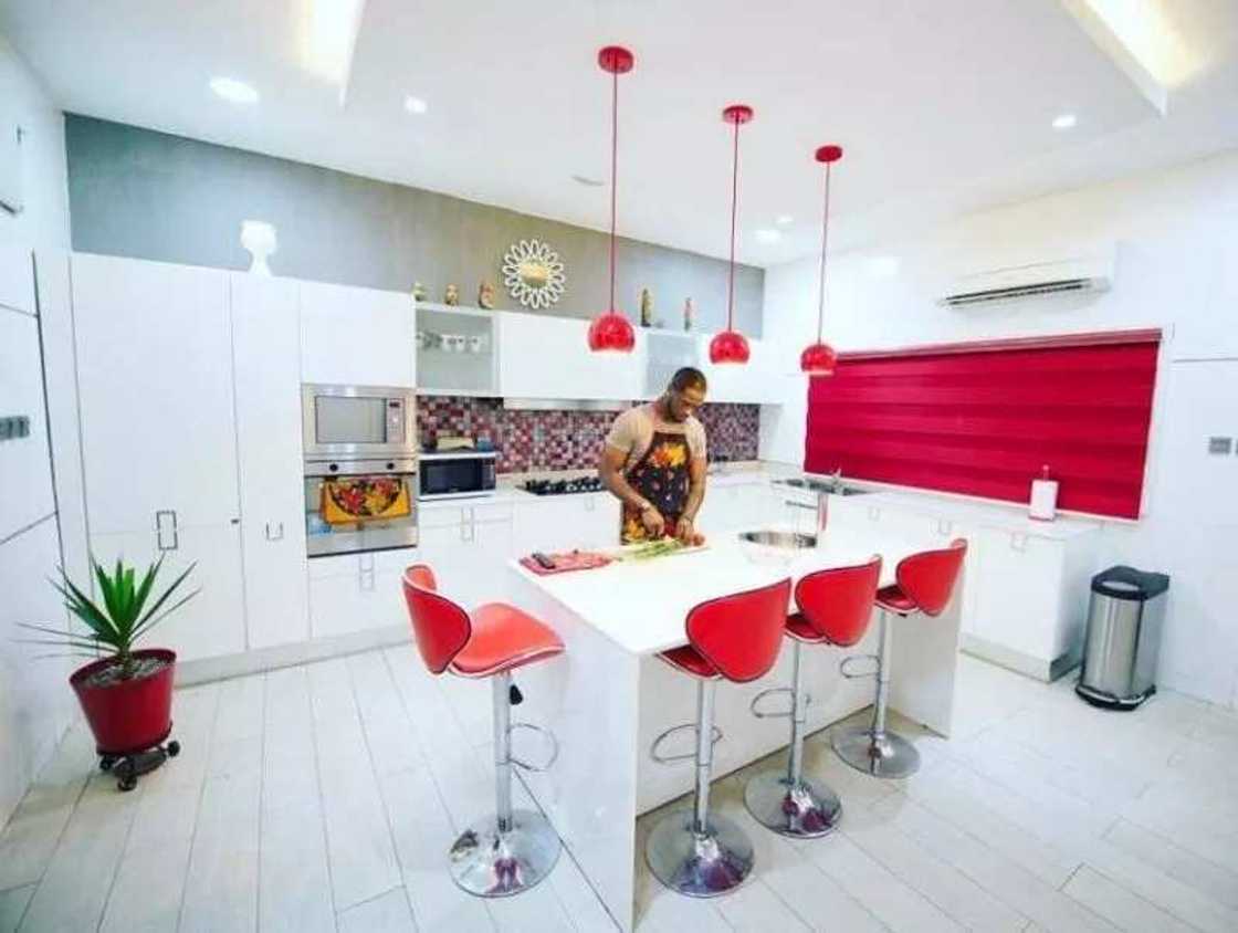 Kitchen in P-Square's mansion in Nigeria Kitchen in P-Square's mansion in Nigeria