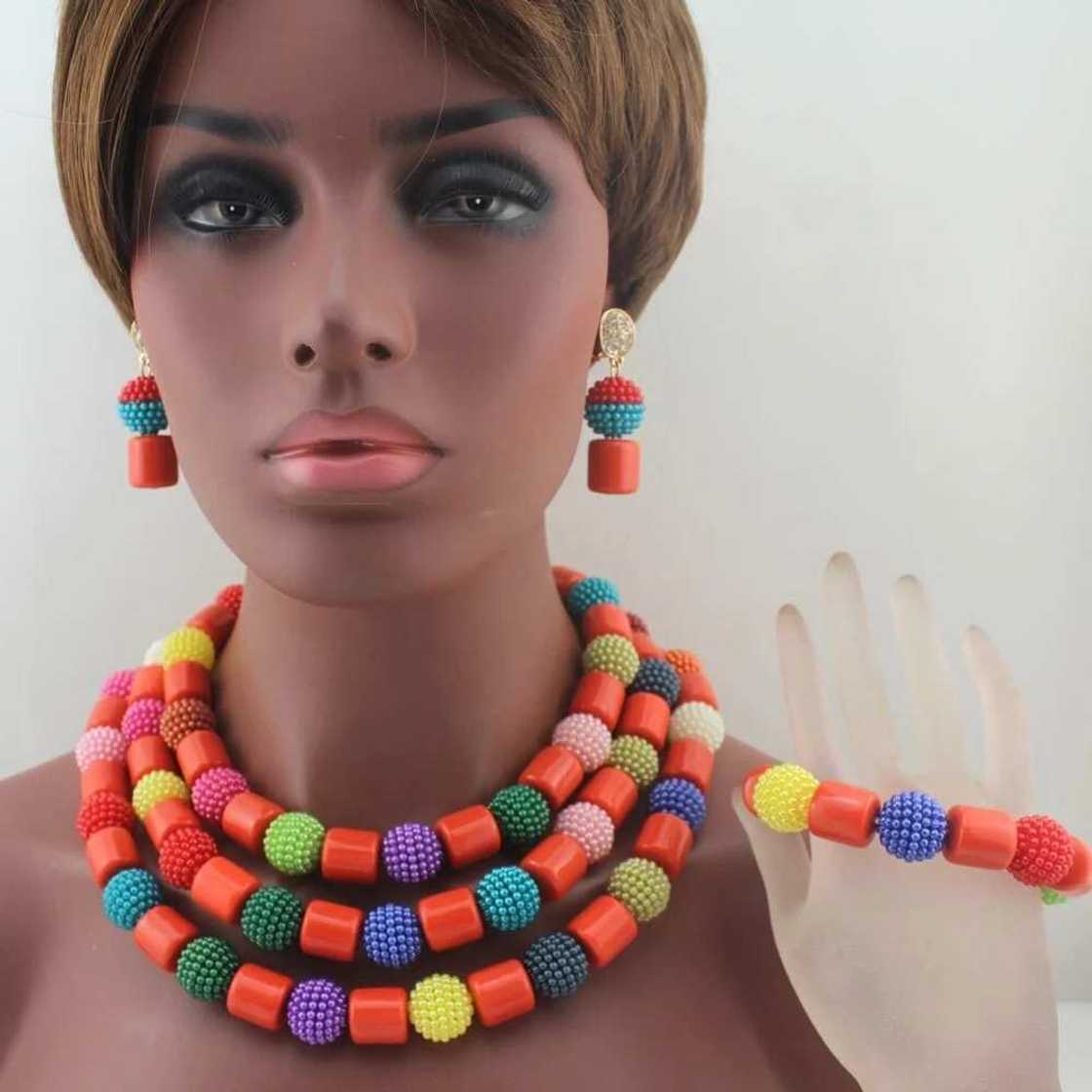 Coloured beads Coloured beads