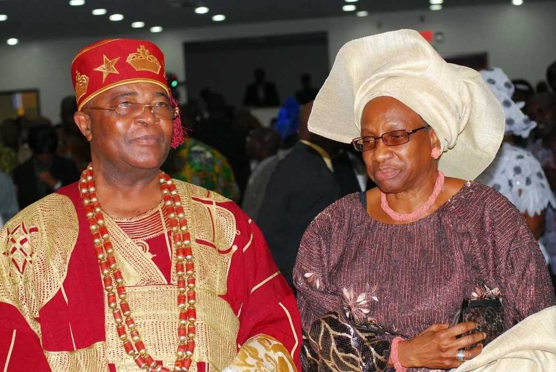 The Alake of Egbaland and his queen The Alake of Egbaland and his queen