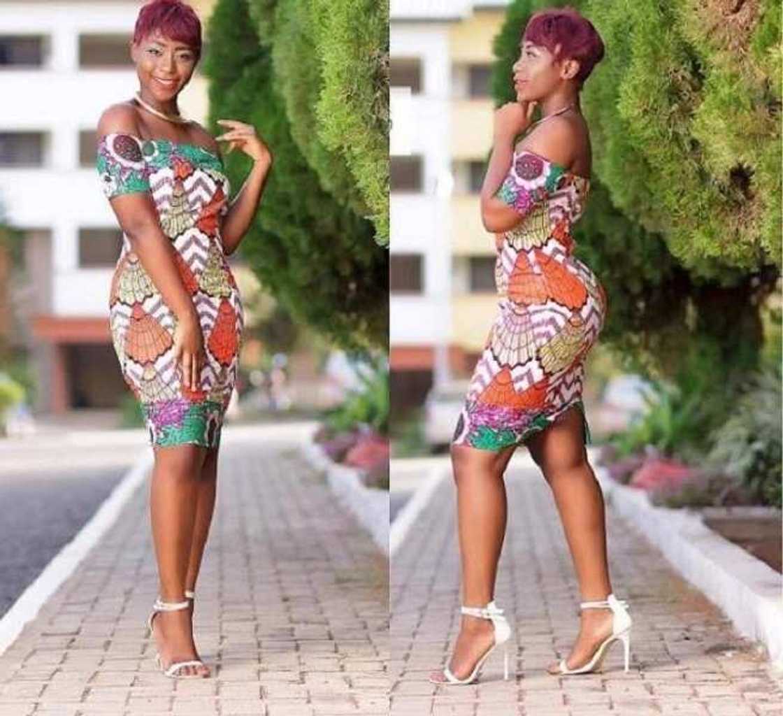 Short Ankara cocktail dress