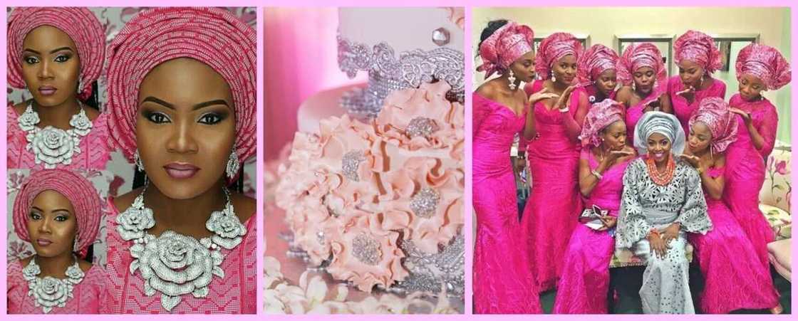 Pink and silver Pink and silver
