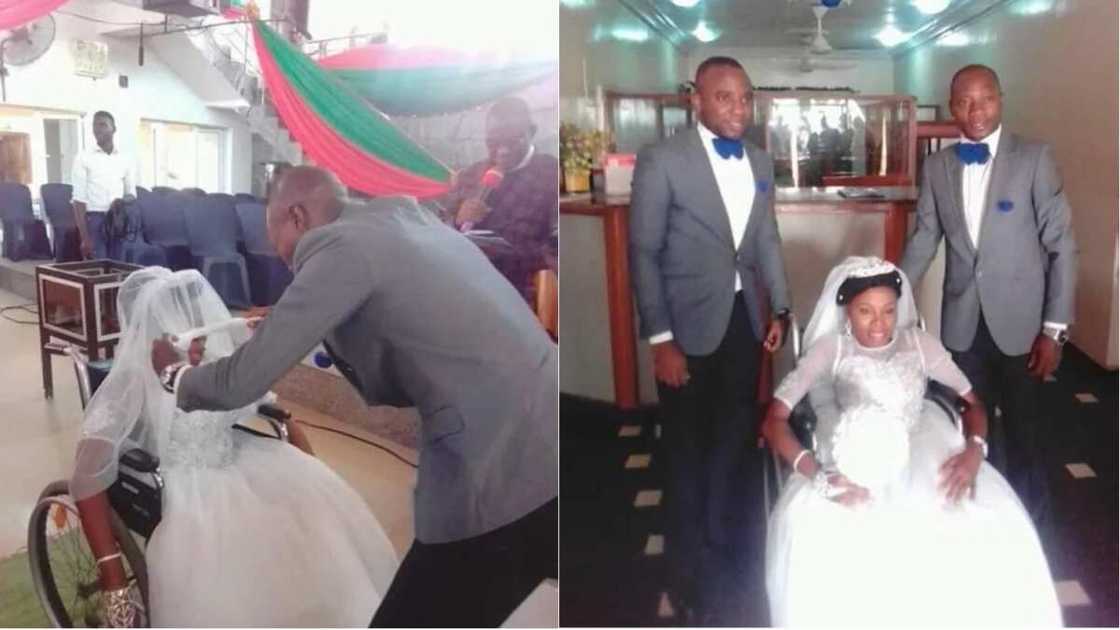 Physically challenged woman weds lover in style