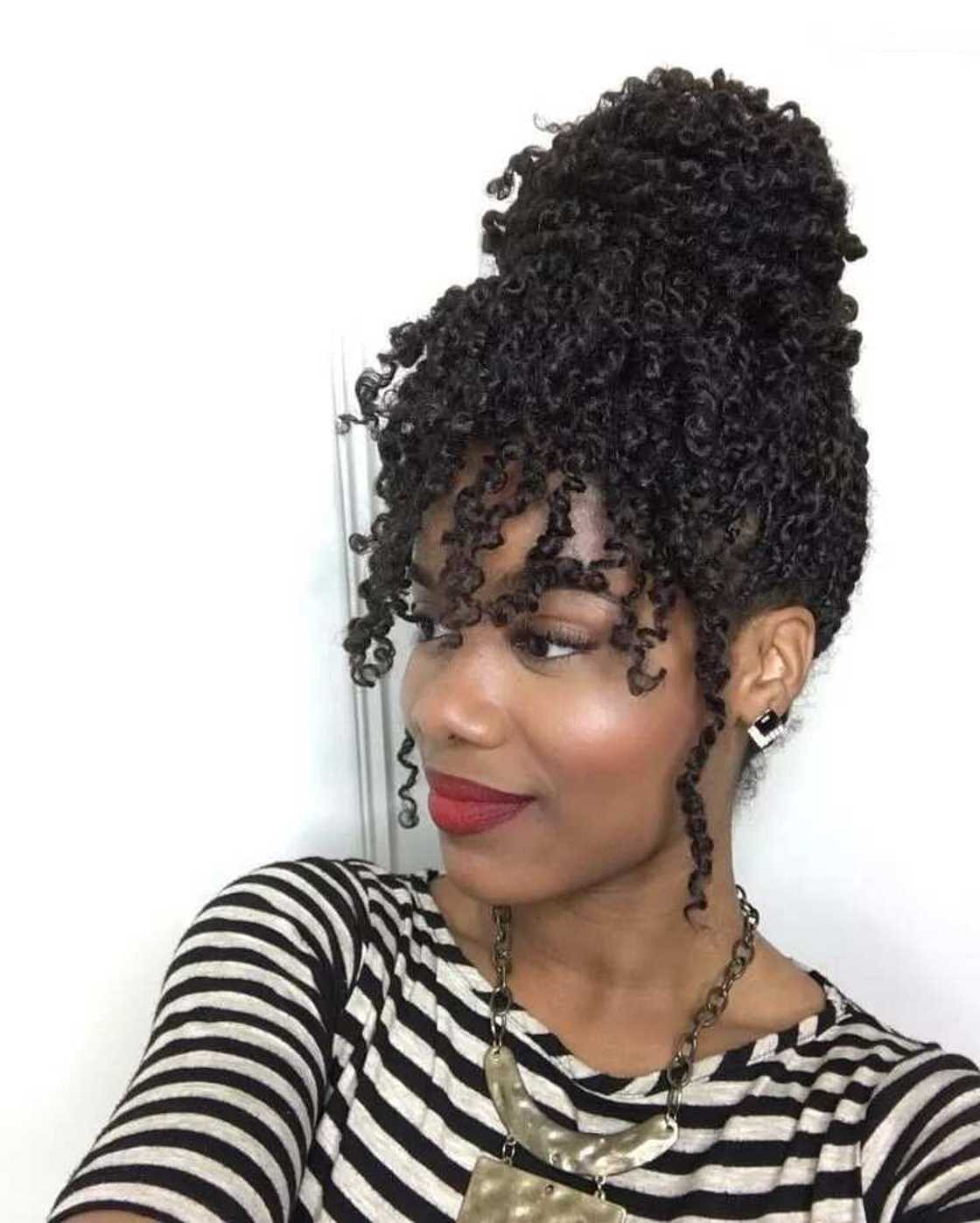 Twist style with bun