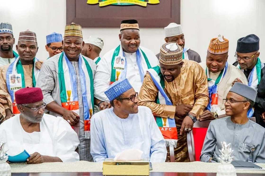 Shugaba Buhari ya karbi bakuncin jaruman fina-finan Hausa maza da mata, hotuna