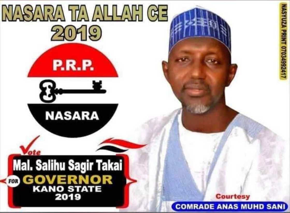 2019: Takai ya bar PDP zai yi takarar Gwamna a Jam’iyyar PRP 2019: Takai ya bar PDP zai yi takarar Gwamna a Jam’iyyar PRP