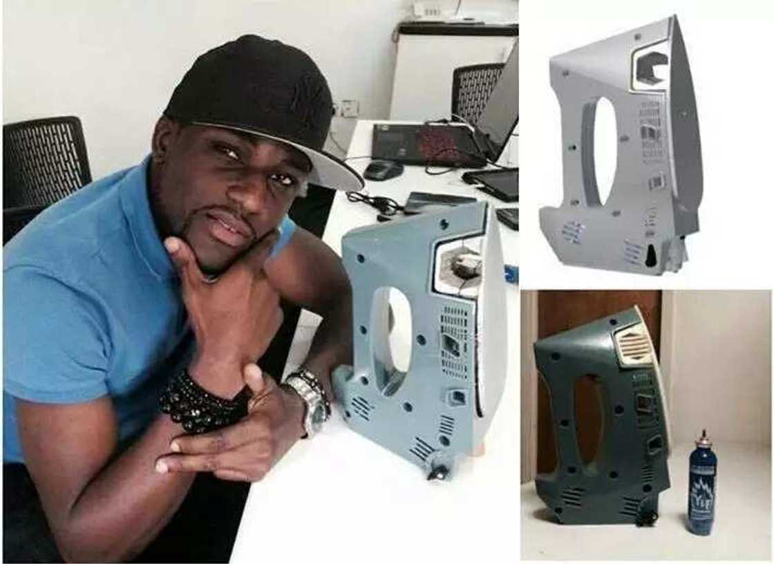 Ayokunle Adeniran, a Covenant University graduate who invented a 'NEPAless' iron Ayokunle Adeniran, a Covenant University graduate who invented a 'NEPAless' iron
