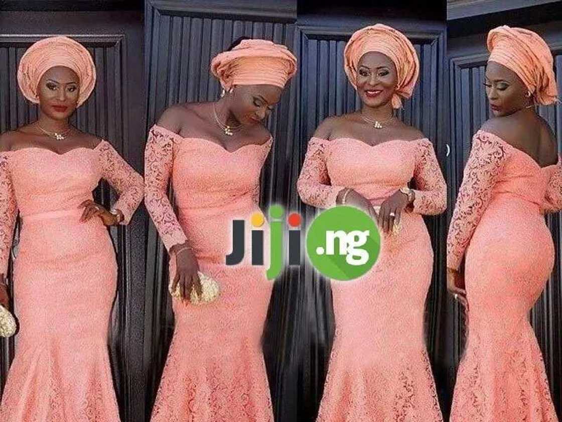 Latest lace styles for plus size ladies online