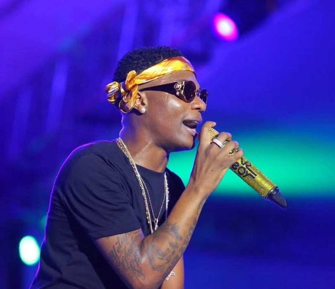 Wizkid at the concert