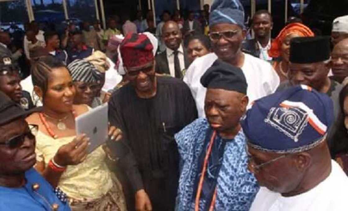 Photonews: See how Obasanjo ended feud with Gbenga Daniel Photonews: See how Obasanjo ended feud with Gbenga Daniel