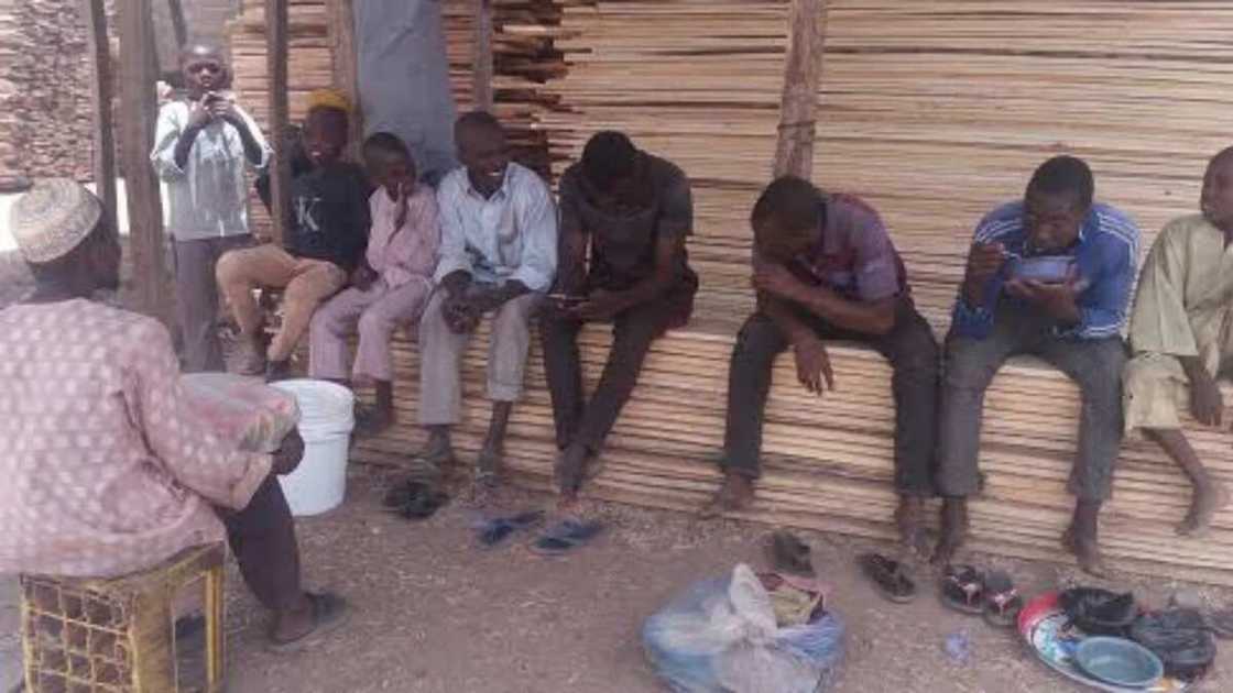 Some of the traders at the 'Katsina's Igbo timber shade market' Some of the traders at the 'Katsina's Igbo timber shade market'