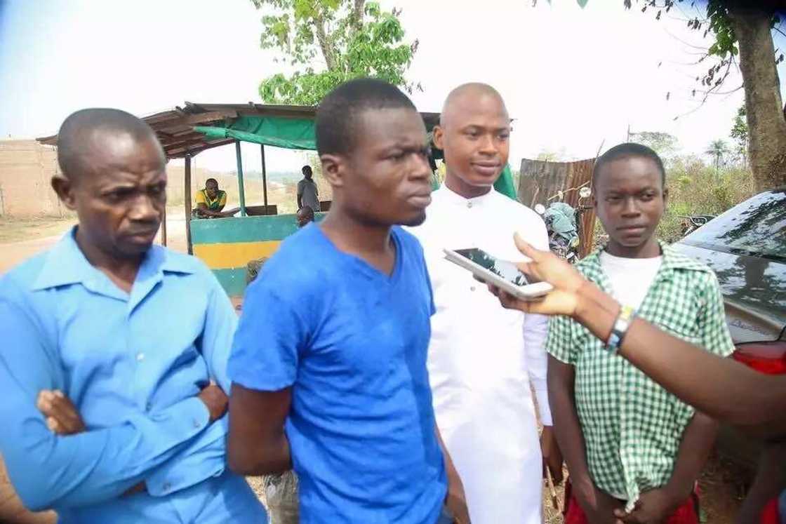 One of the freed inmates explaining what landed him in prison One of the freed inmates explaining what landed him in prison