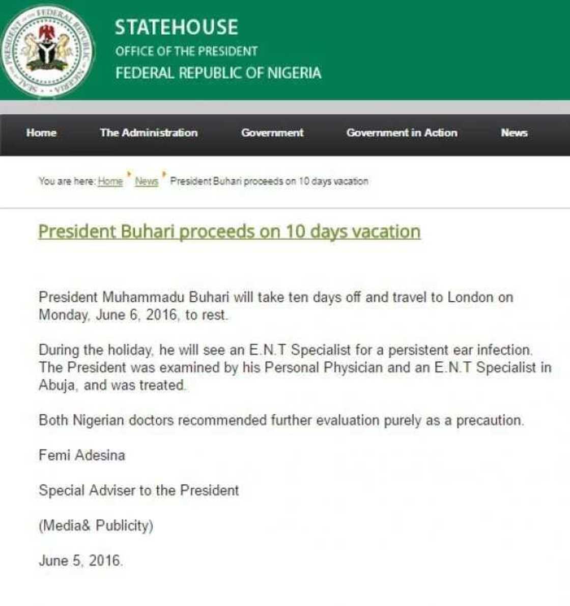 Check out the 3 times President Muhammadu Buhari went on vacation Check out the 3 times President Muhammadu Buhari went on vacation