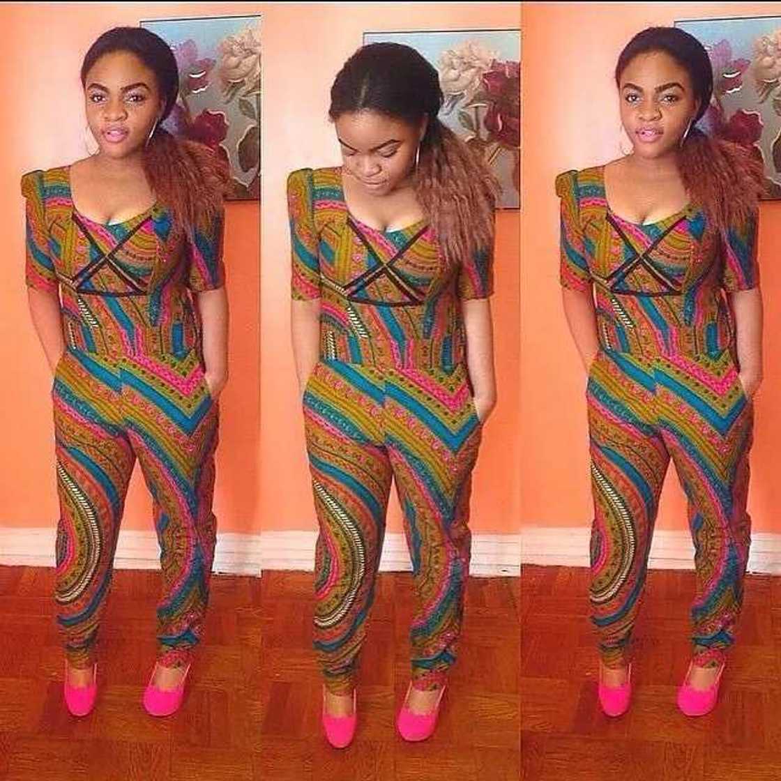 Ankara jumpsuit for teenagers