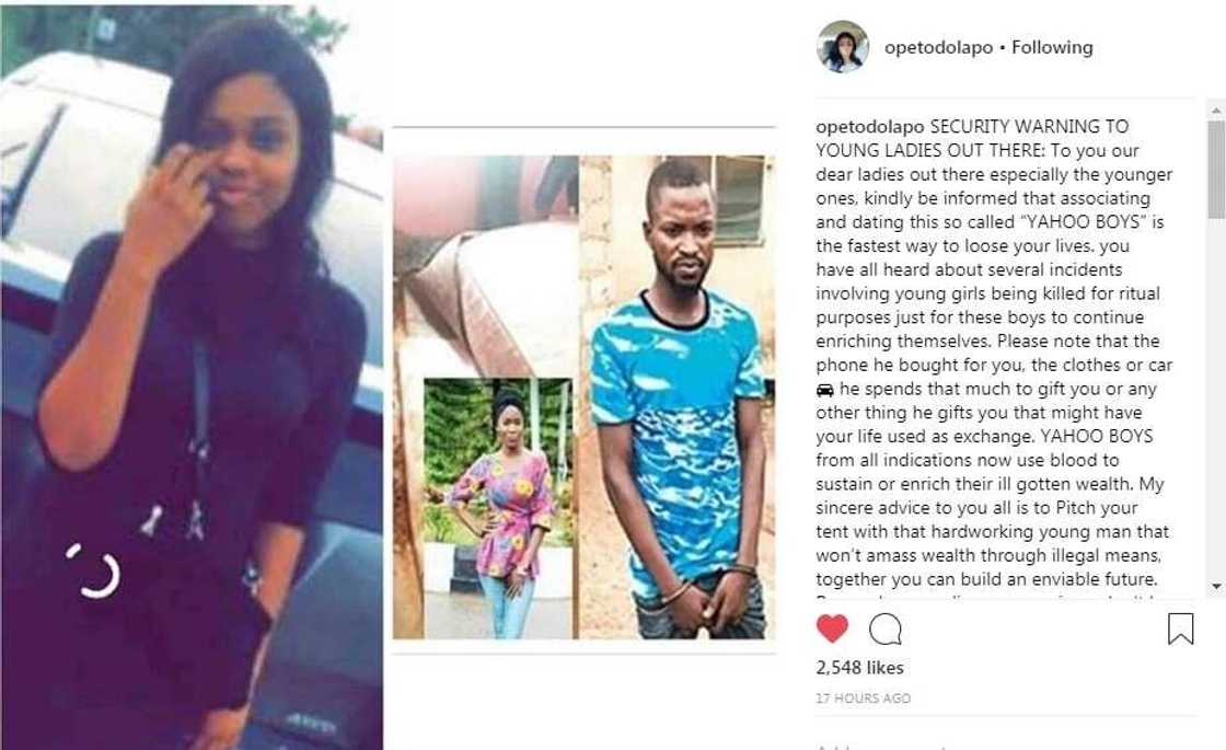 Dating Yahoo boys is the fastest way to lose your lives - Dolapo Badmus warns young ladies Dating Yahoo boys is the fastest way to lose your lives - Dolapo Badmus warns young ladies