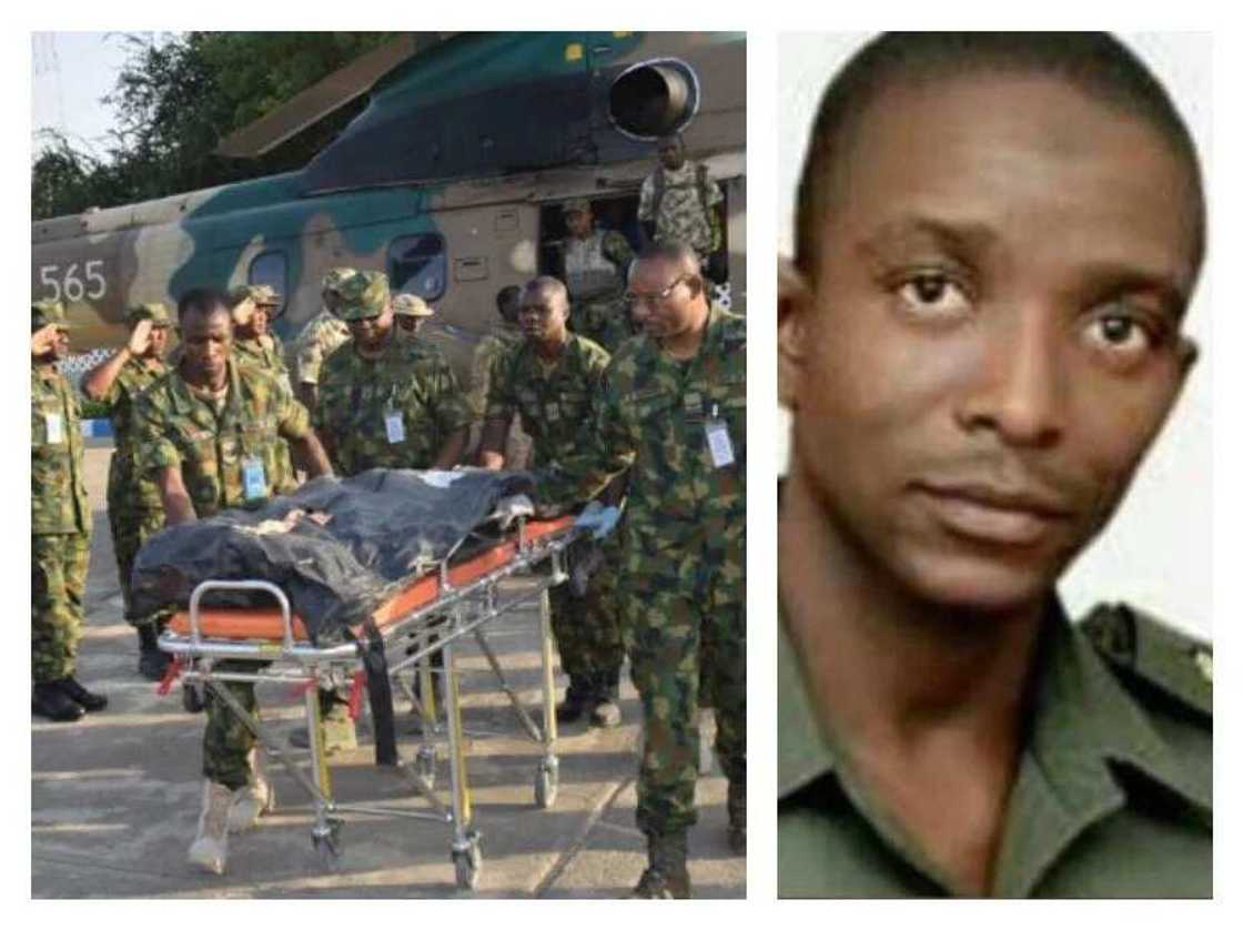 Pres. Buhari salutes late Army commander Lt. Col. Abu Ali Pres. Buhari salutes late Army commander Lt. Col. Abu Ali